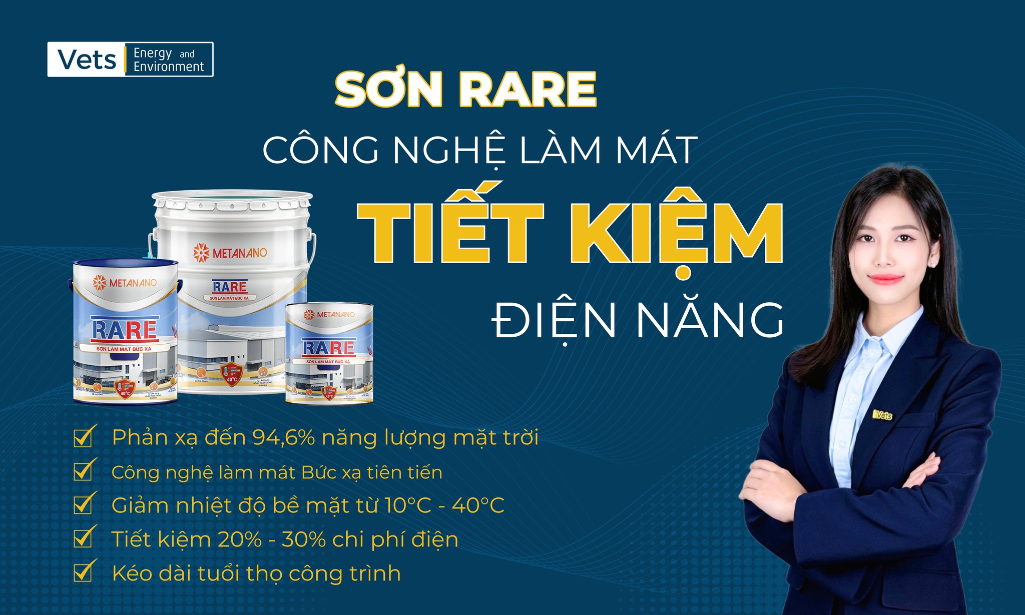VETS | EnE cung cấp Sơn Rare – Giải pháp tiết kiệm Năng lượng
