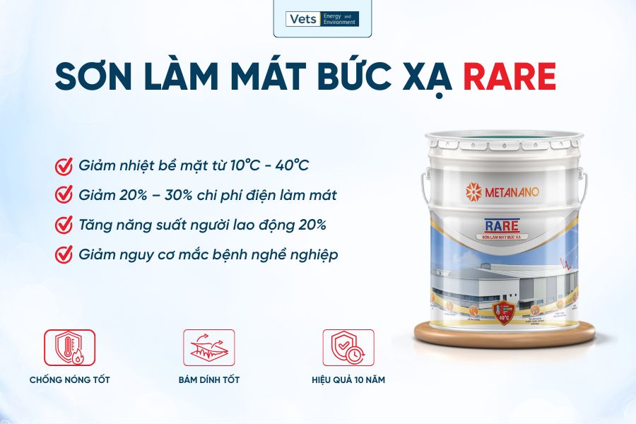 Sơn làm mát bức xạ RARE được công nhận là giải pháp làm mát toàn diện cho nhà xưởng