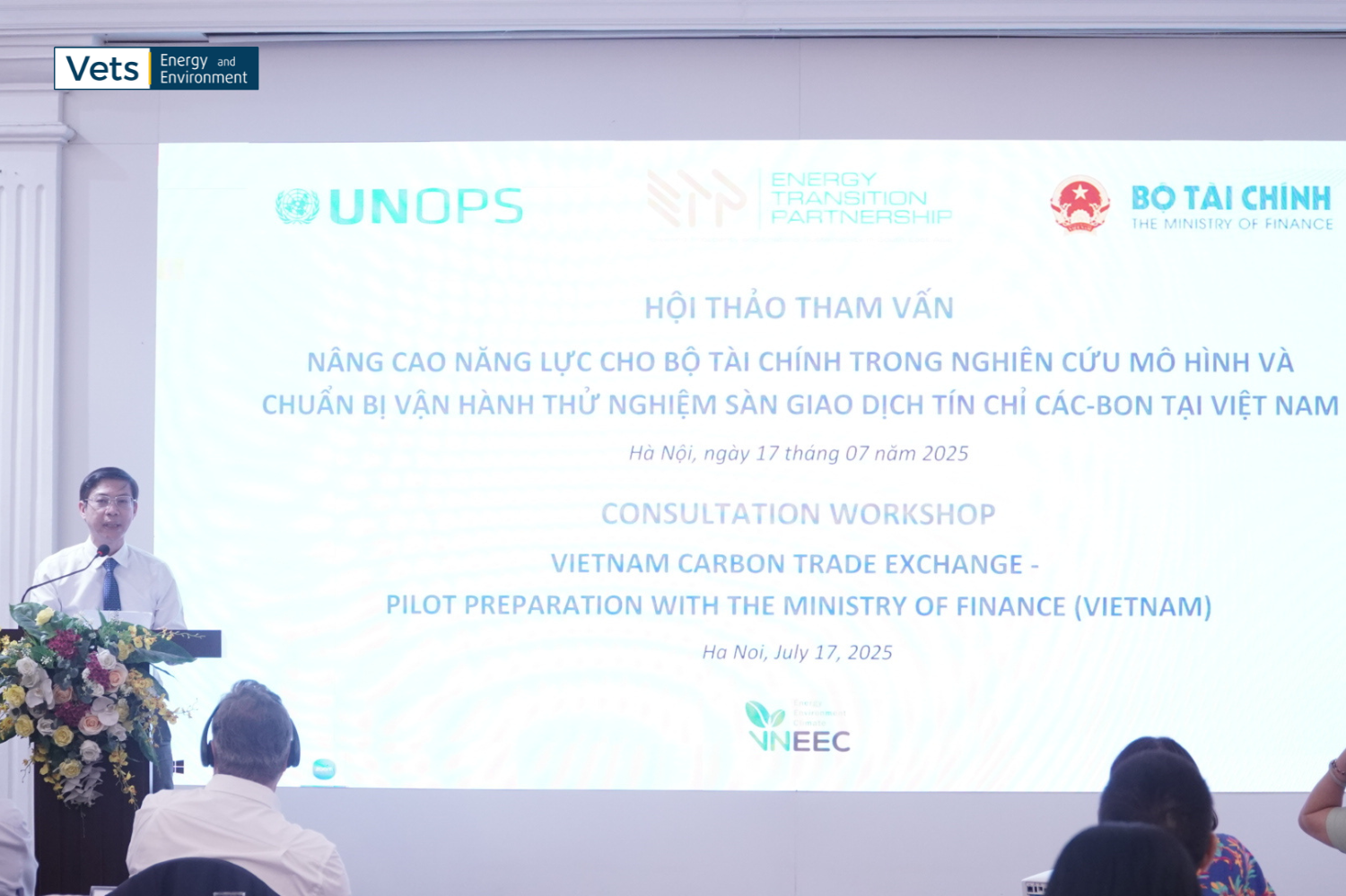 Hội thảo Tham vấn trong khuôn khổ Dự án “Nâng cao năng lực cho Bộ Tài chính trong nghiên cứu mô hình và chuẩn bị vận hành thí điểm sàn giao dịch tín chỉ các-bon tại Việt Nam”
