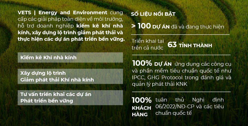 VETS | Energy & Environment dẫn đầu trong tư vấn các giải pháp năng lượng và môi trường tại Việt Nam