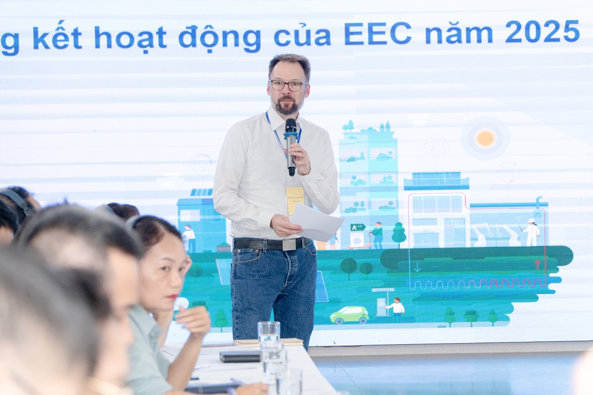 Chuyên gia Quốc tế đến từ Arqum phát biểu tại hội nghị