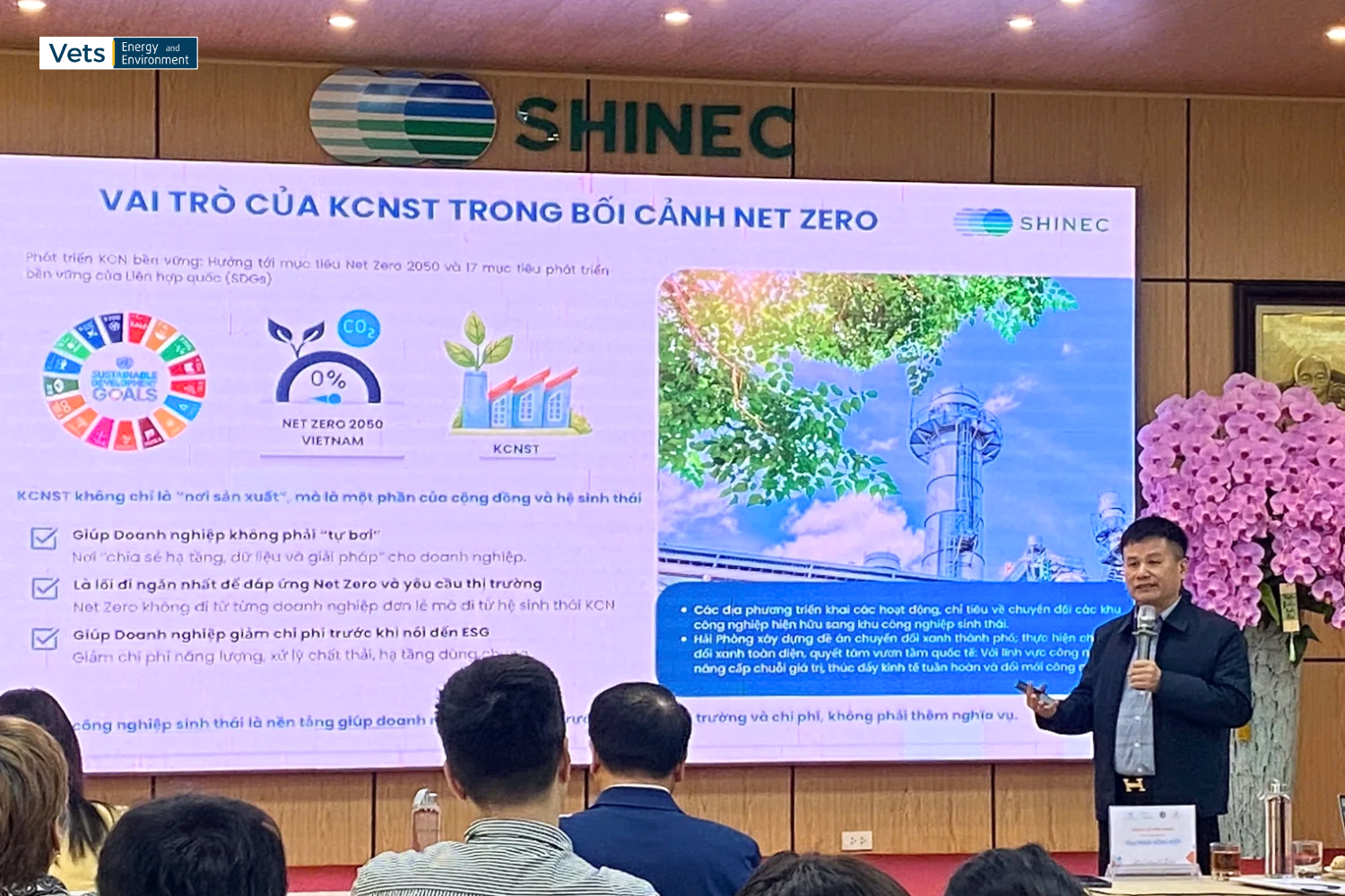 Ông Phạm Hồng Điệp - Chủ tịch HĐQT Công ty Cổ phần Shinec chia sẻ tại Hội thảo