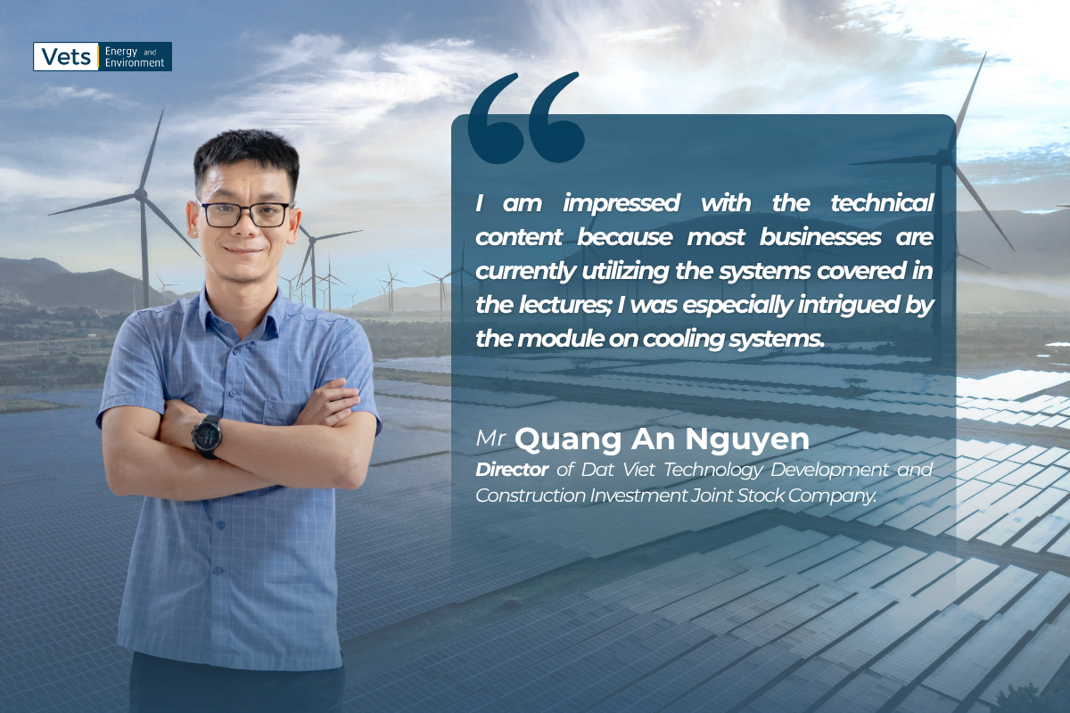 Sharing from Mr. Nguyen Quang An, a participant of the "Energy Manager" Training Course