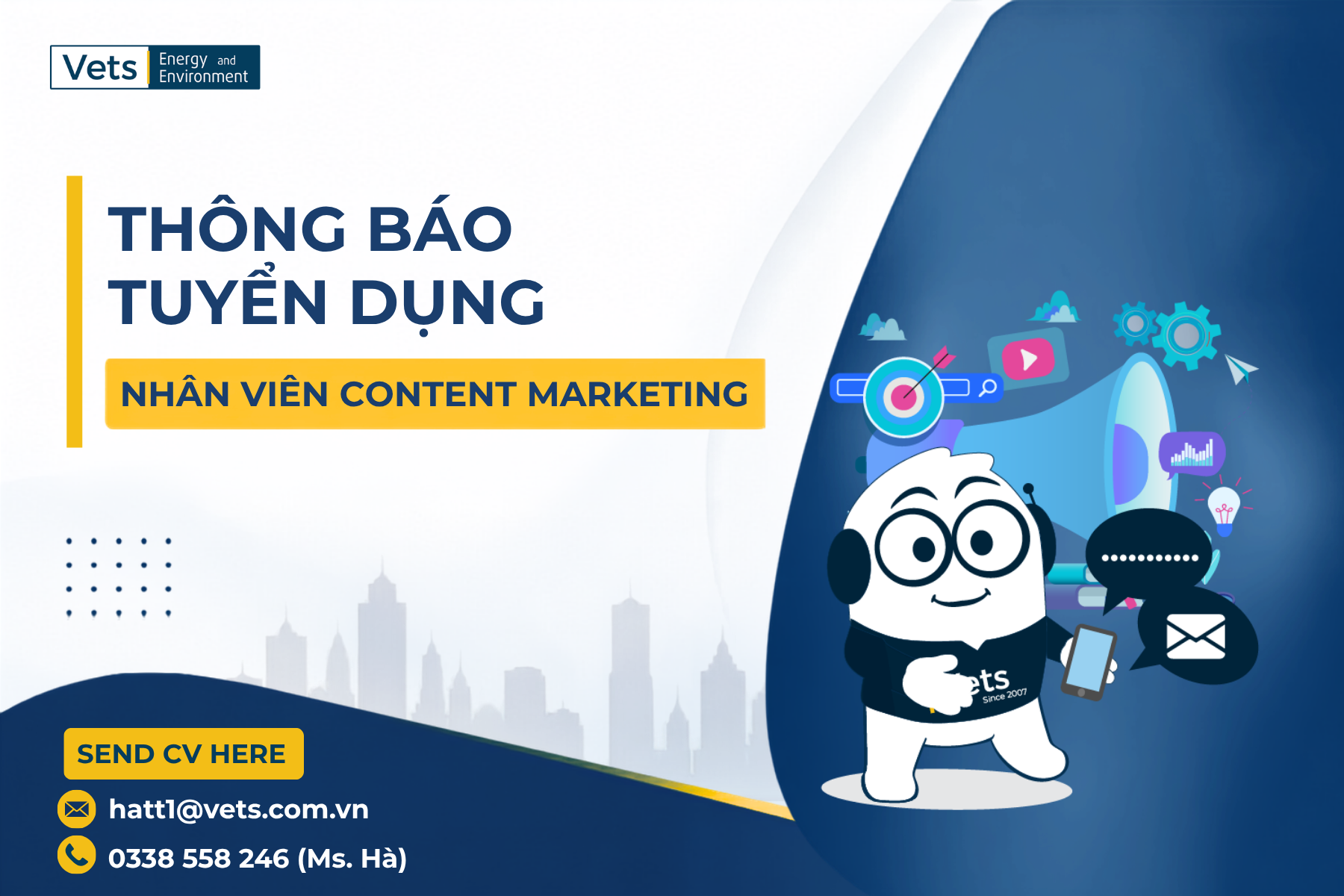 VETS | EnE Tuyển Dụng Nhân Viên Content Marketing